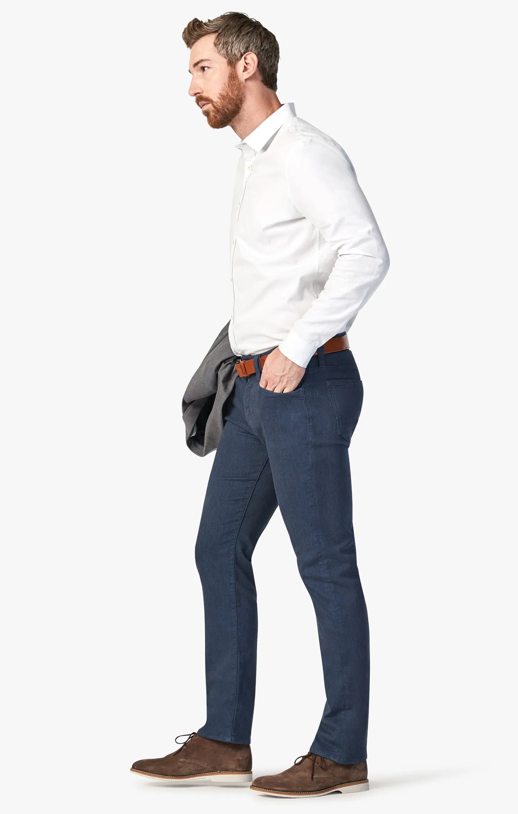 Charisma Relaxed Straight Pants In Insignia Blue Diagonal