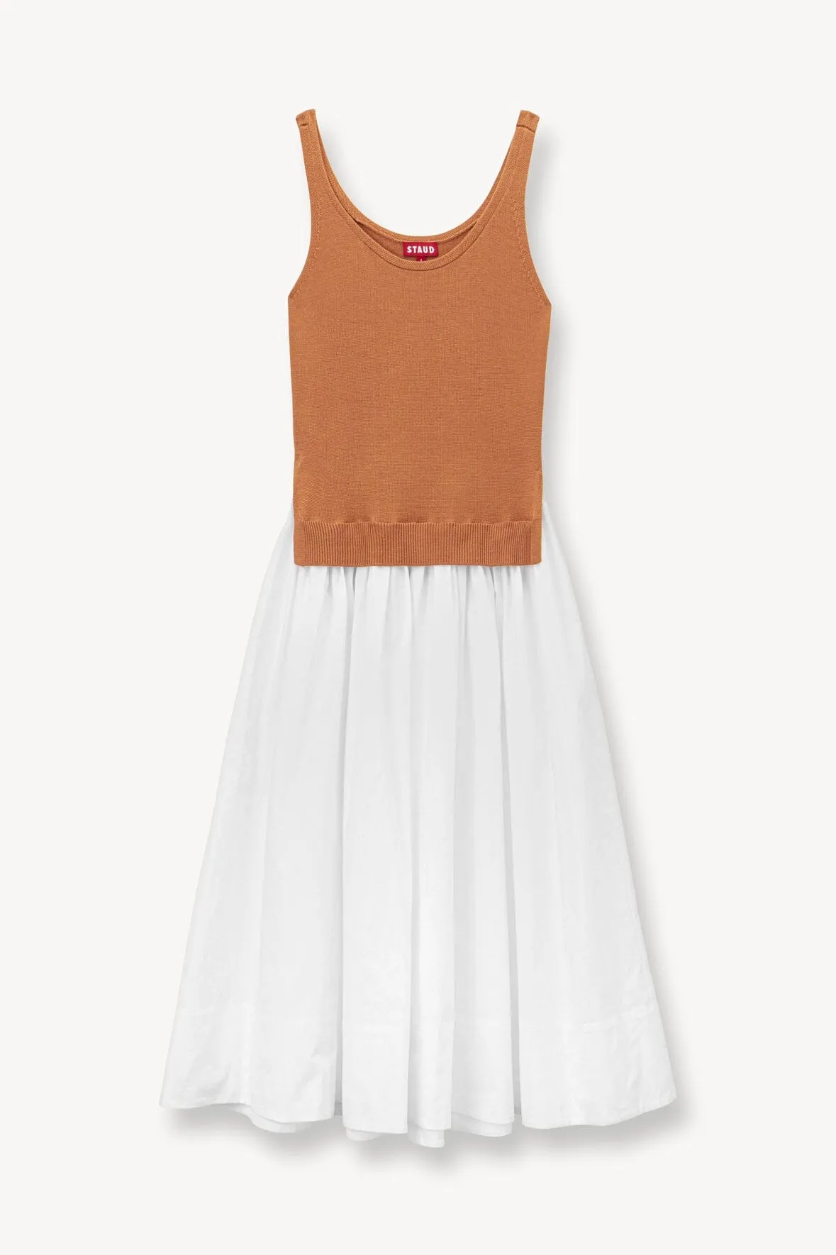 COREY DRESS | TAN WHITE