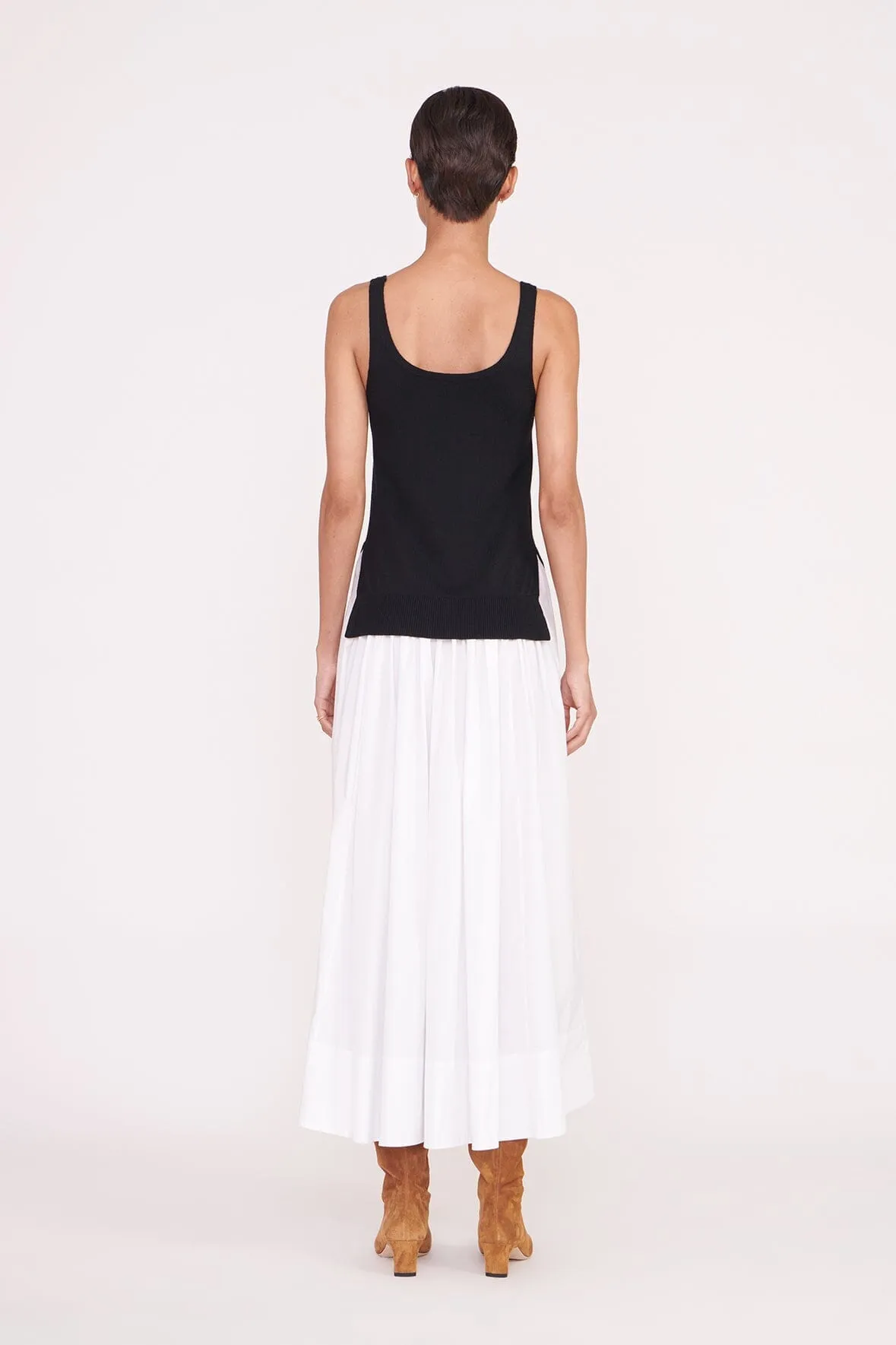 COREY DRESS | TAN WHITE