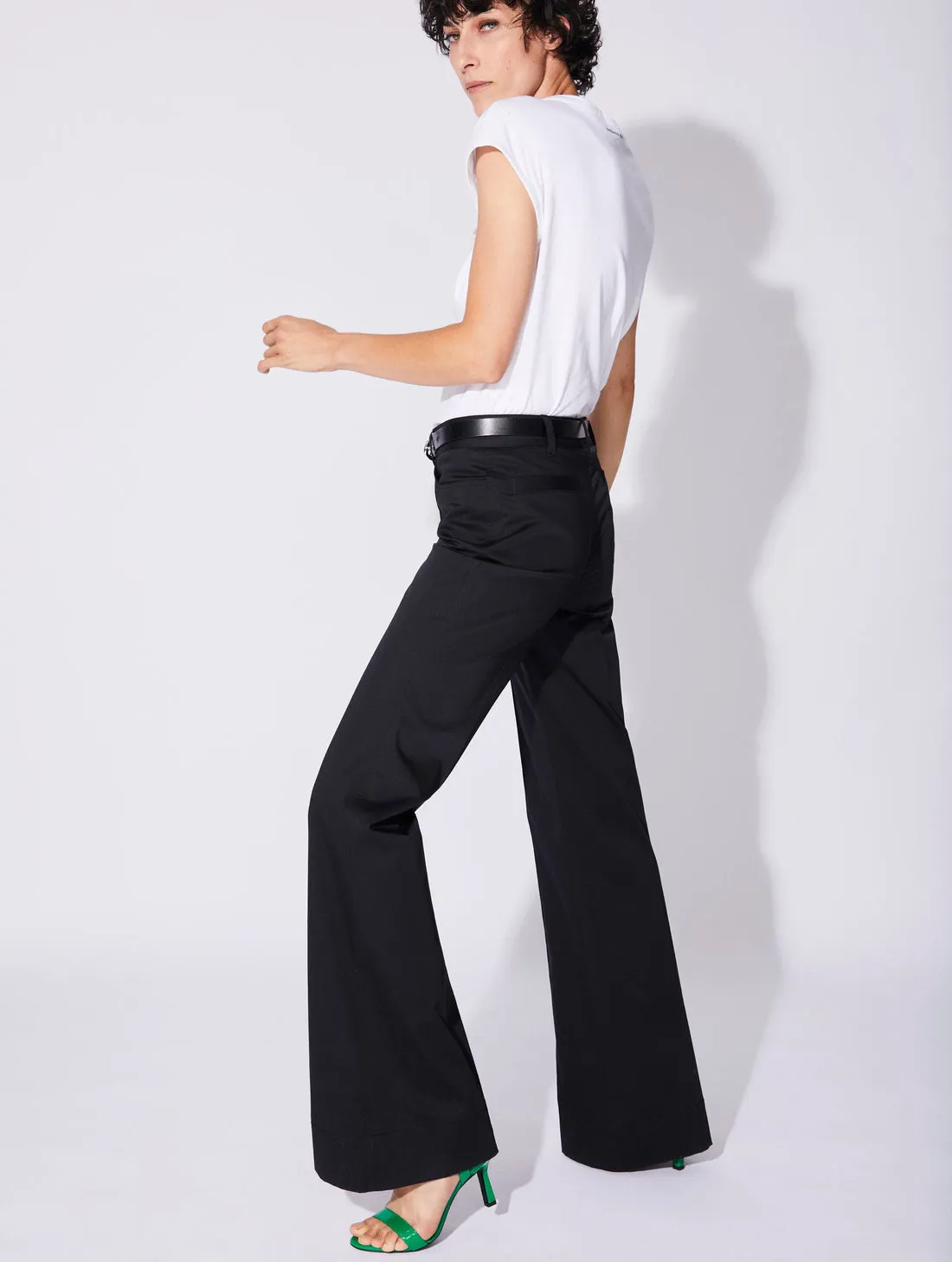 Cotton Jersey Draped T-Shirt