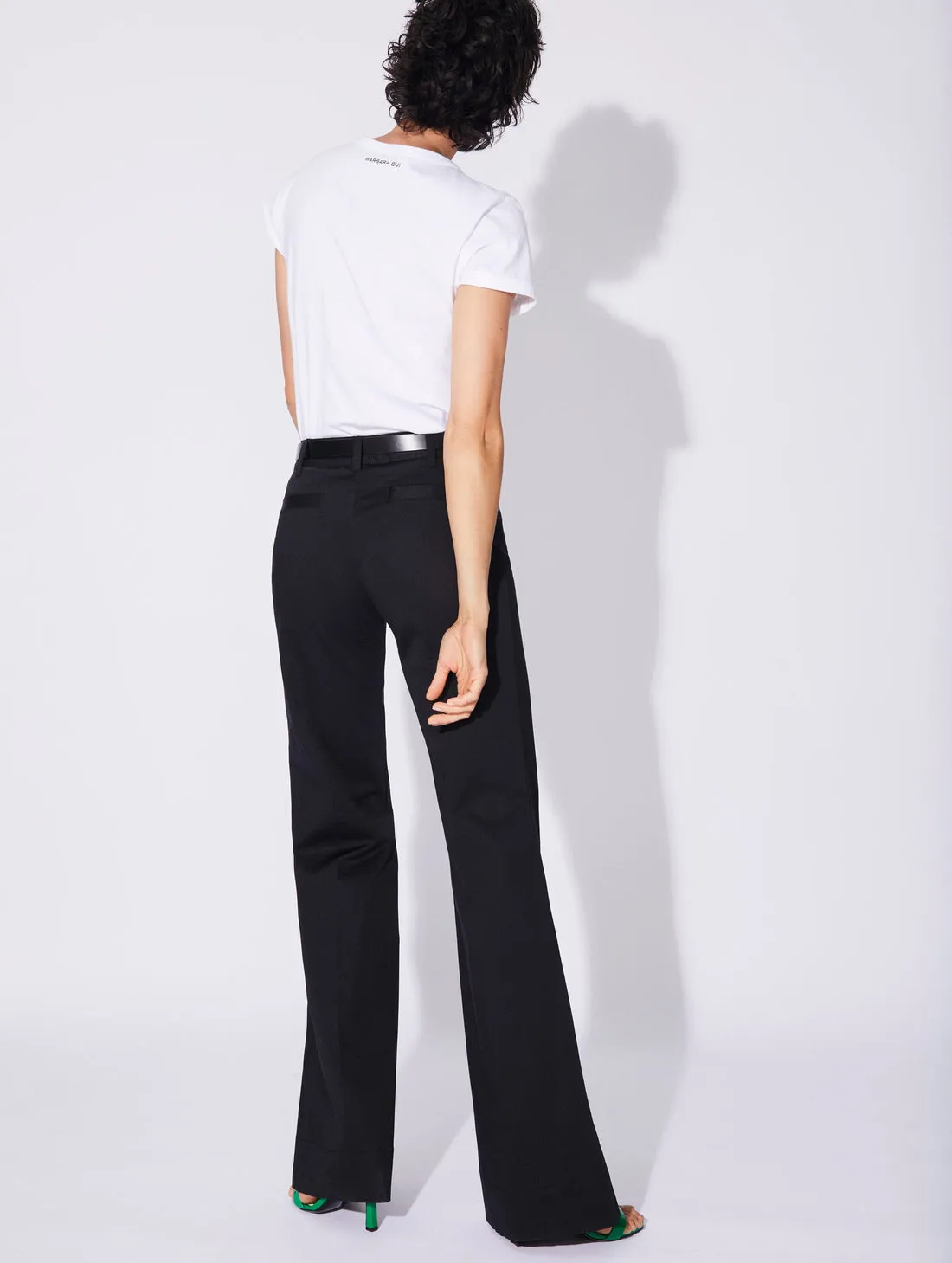 Cotton Jersey Draped T-Shirt