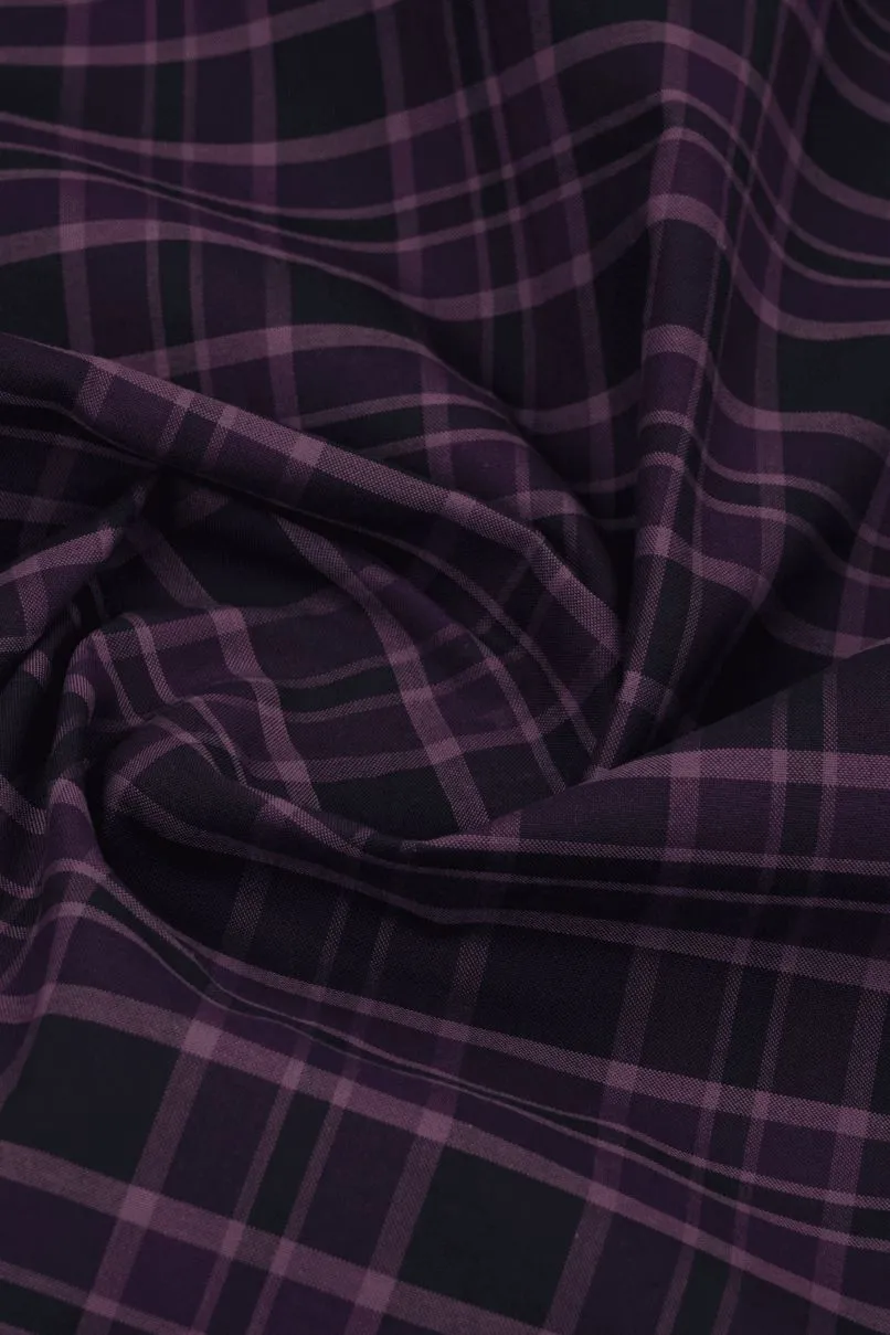 Dark Purple Checks - Full-Stain Proof