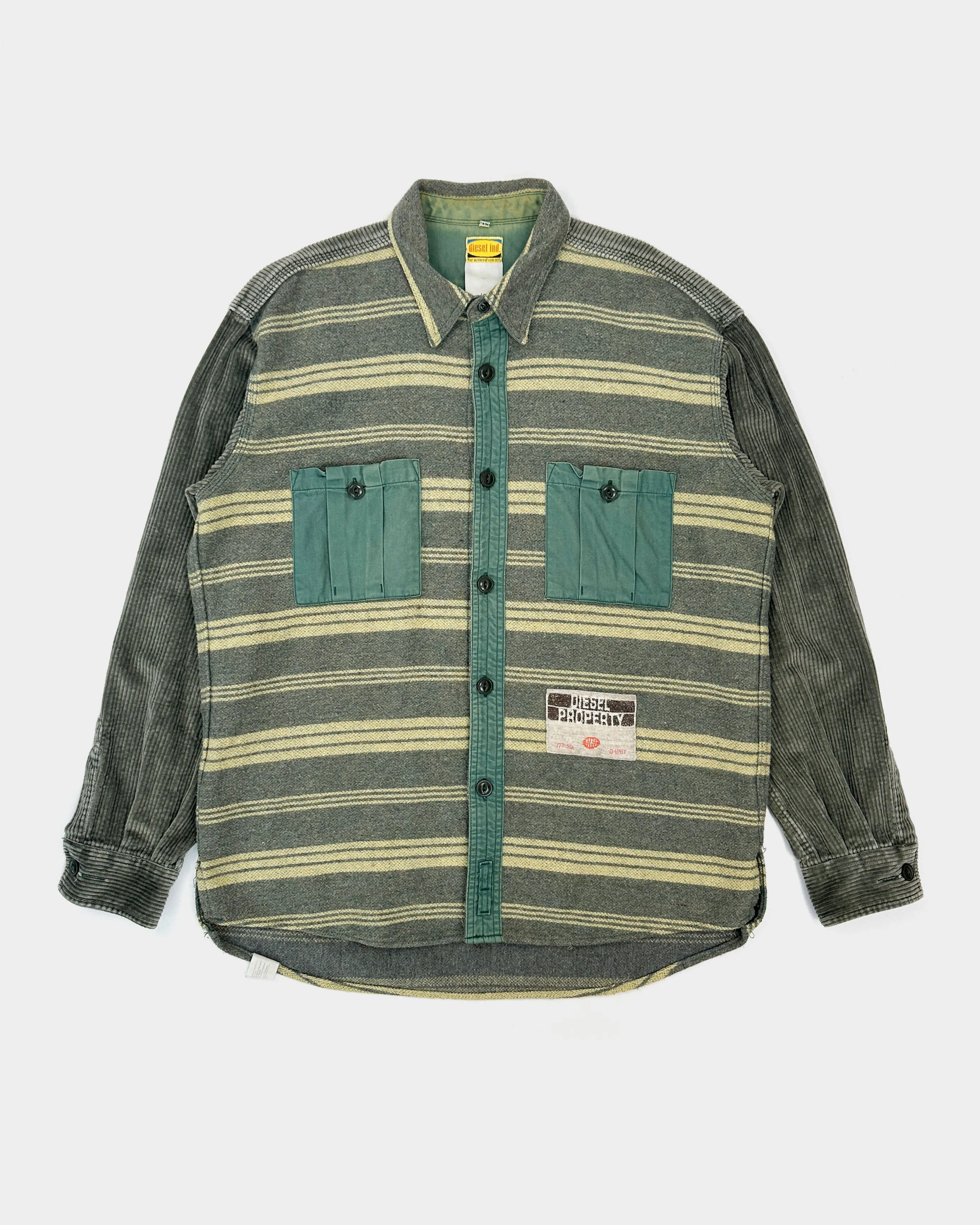 Diesel Flannel   Corduroy Over Shirt Jacket 2006