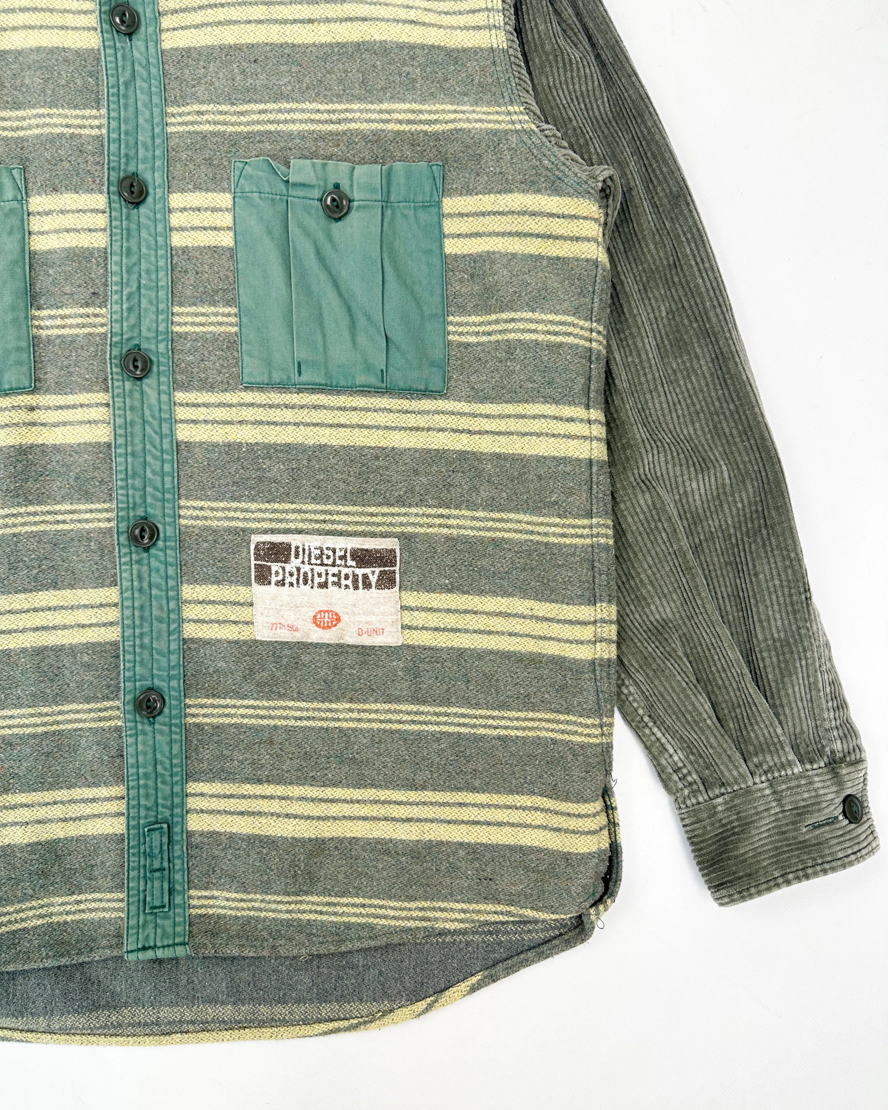 Diesel Flannel   Corduroy Over Shirt Jacket 2006