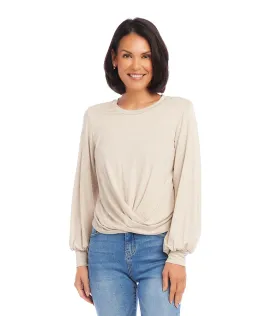 Drape Front Top
