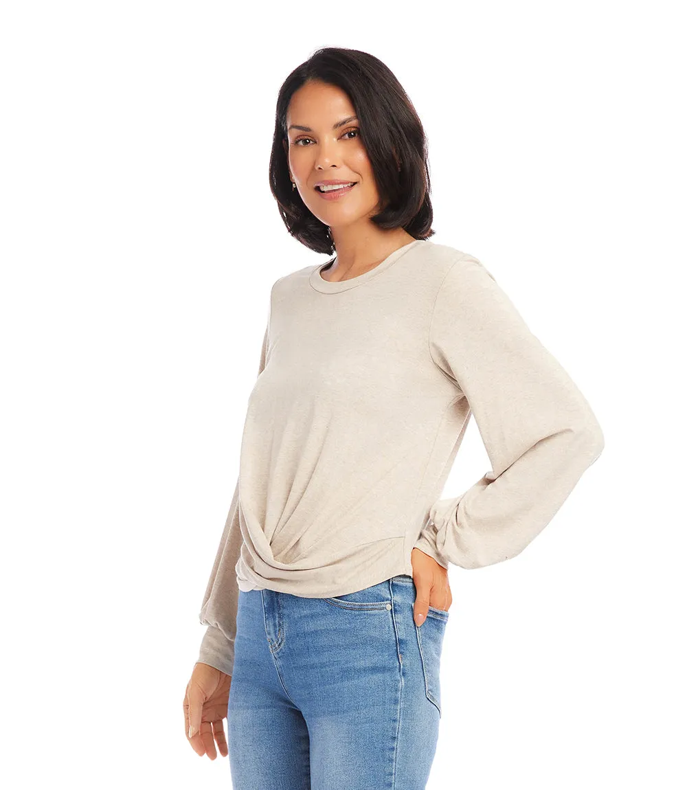 Drape Front Top