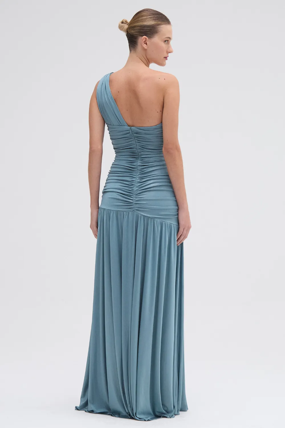 DUNE JERSEY KEY ONE SHOULDER GOWN