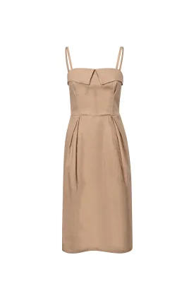ELITA LINEN COCKTAIL DRESS -  DUNE -PRE - ORDER