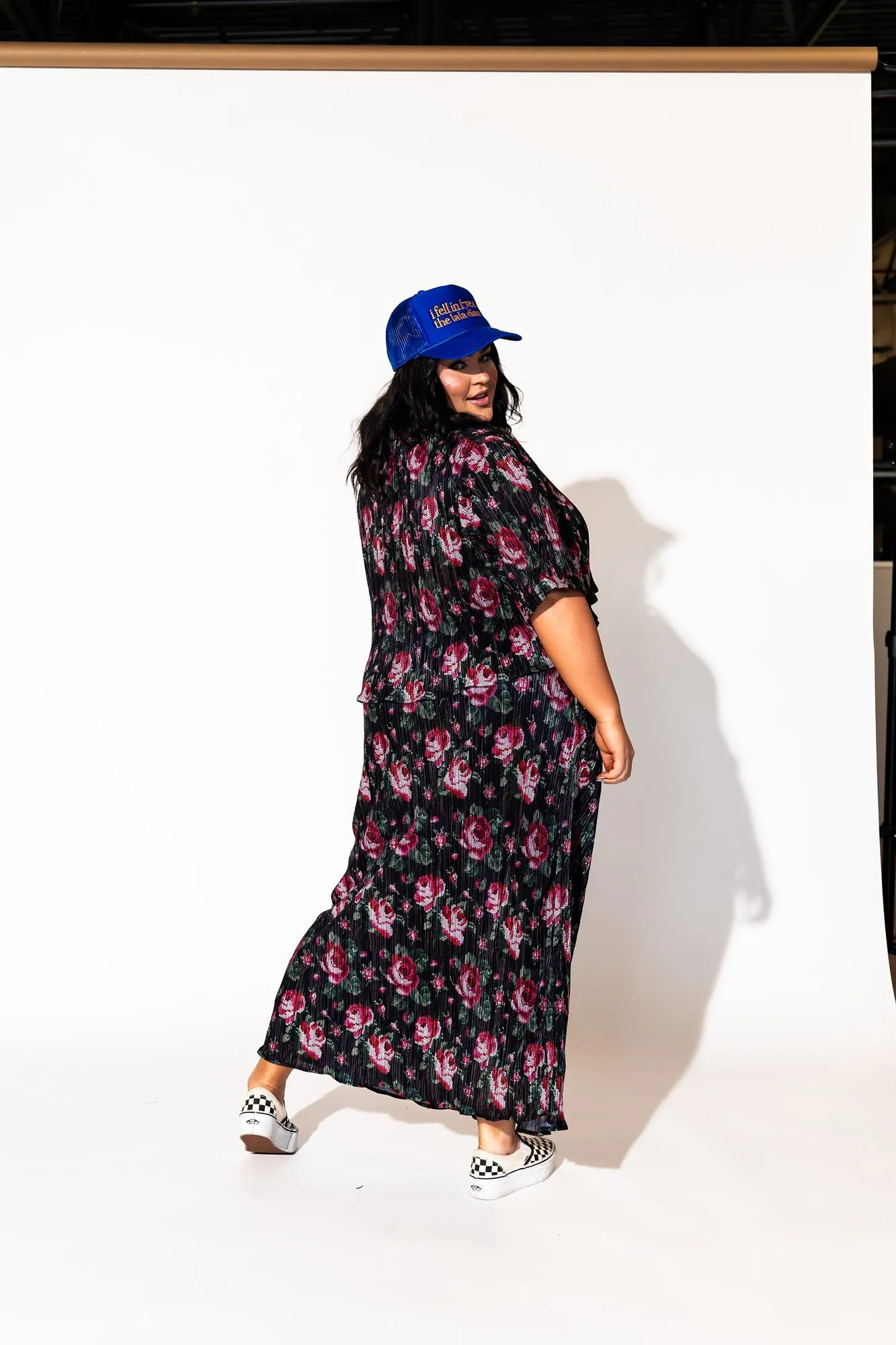 Ćest la Vie Plissé Skirt Set in Cross Stitch Floral