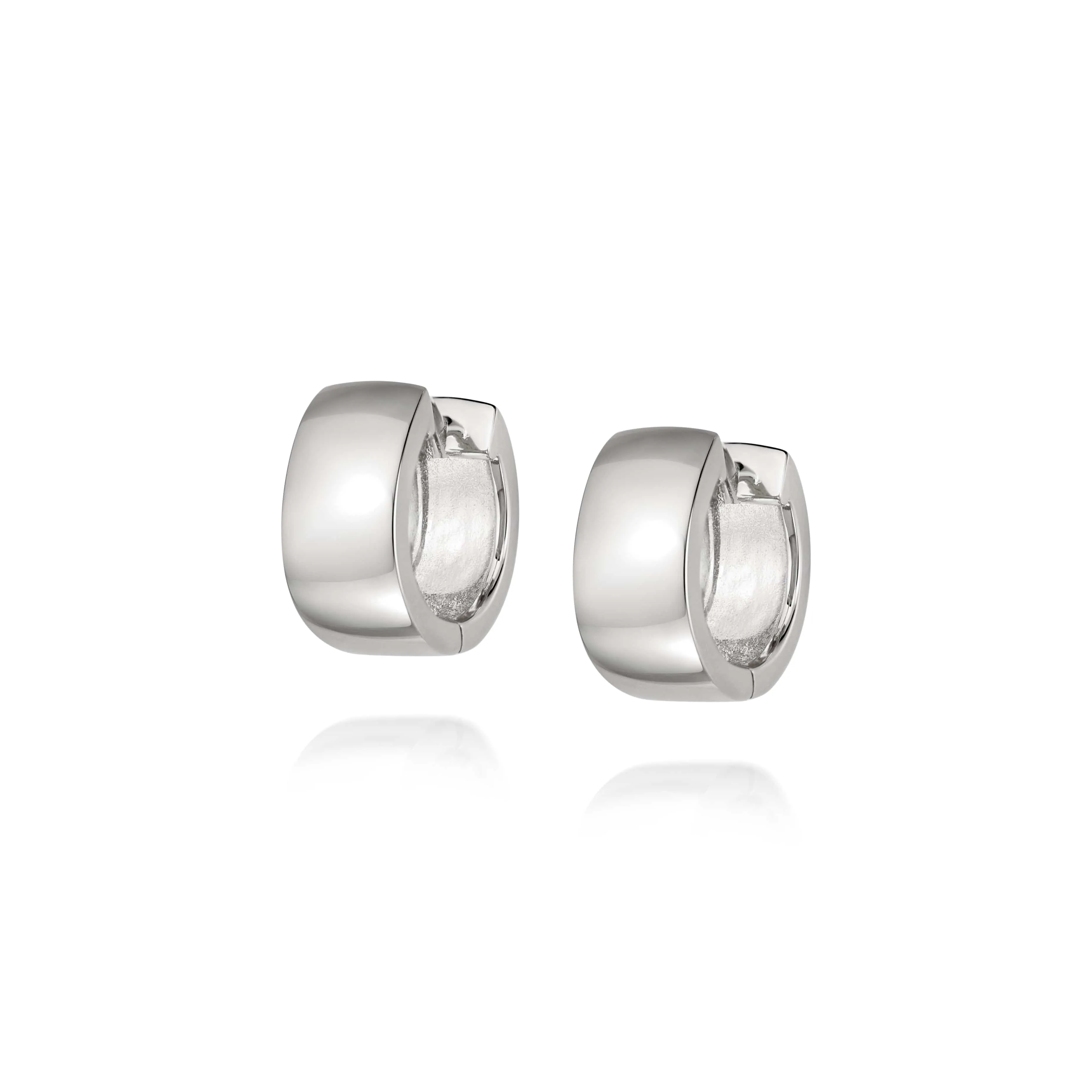 Estée Lalonde Midi Bold Hoop Earrings Sterling Silver