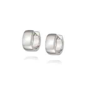 Estée Lalonde Midi Bold Hoop Earrings Sterling Silver