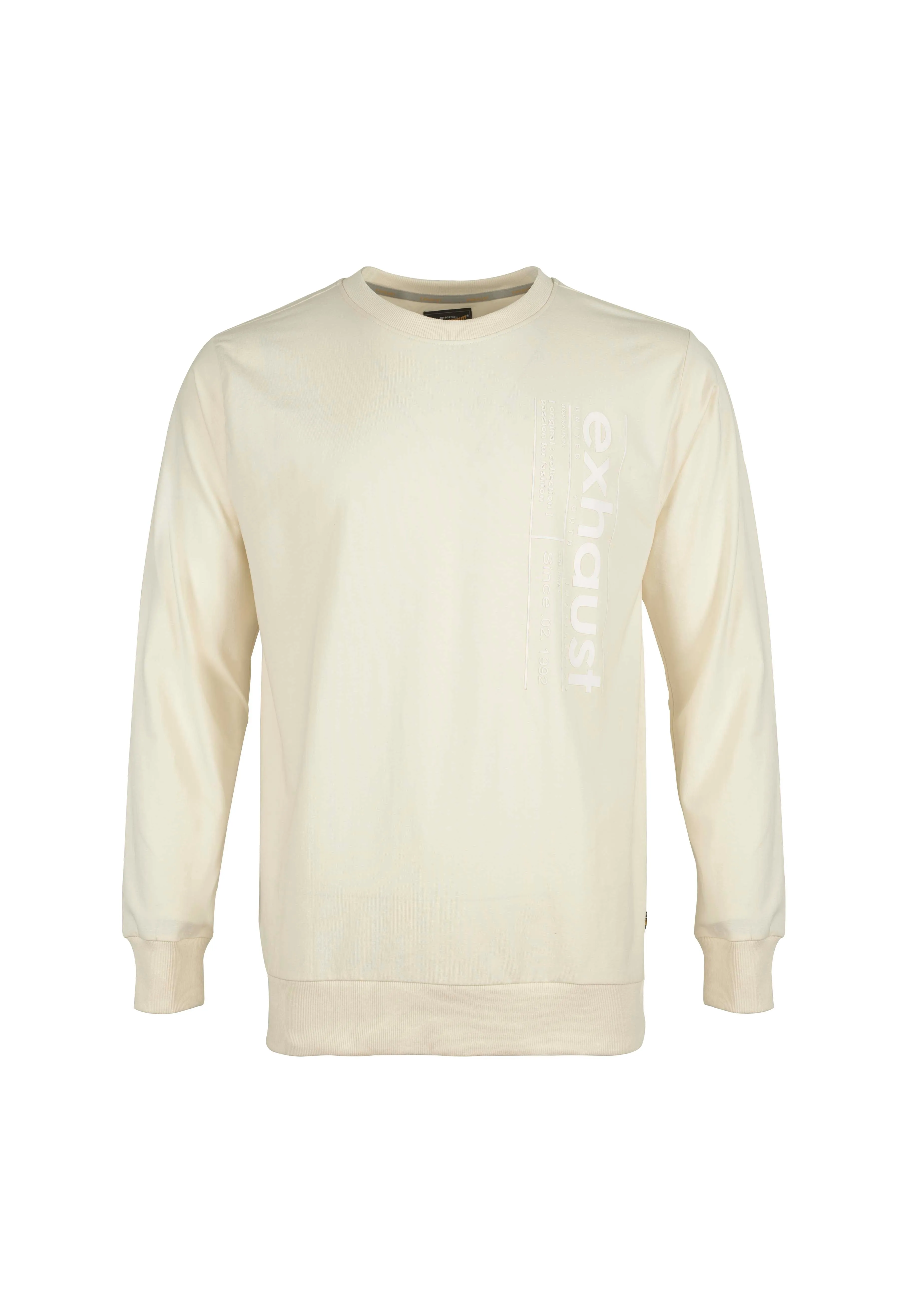 EXHAUST Printed Design Long Sleeve Sweater [Normal Cut] 1396