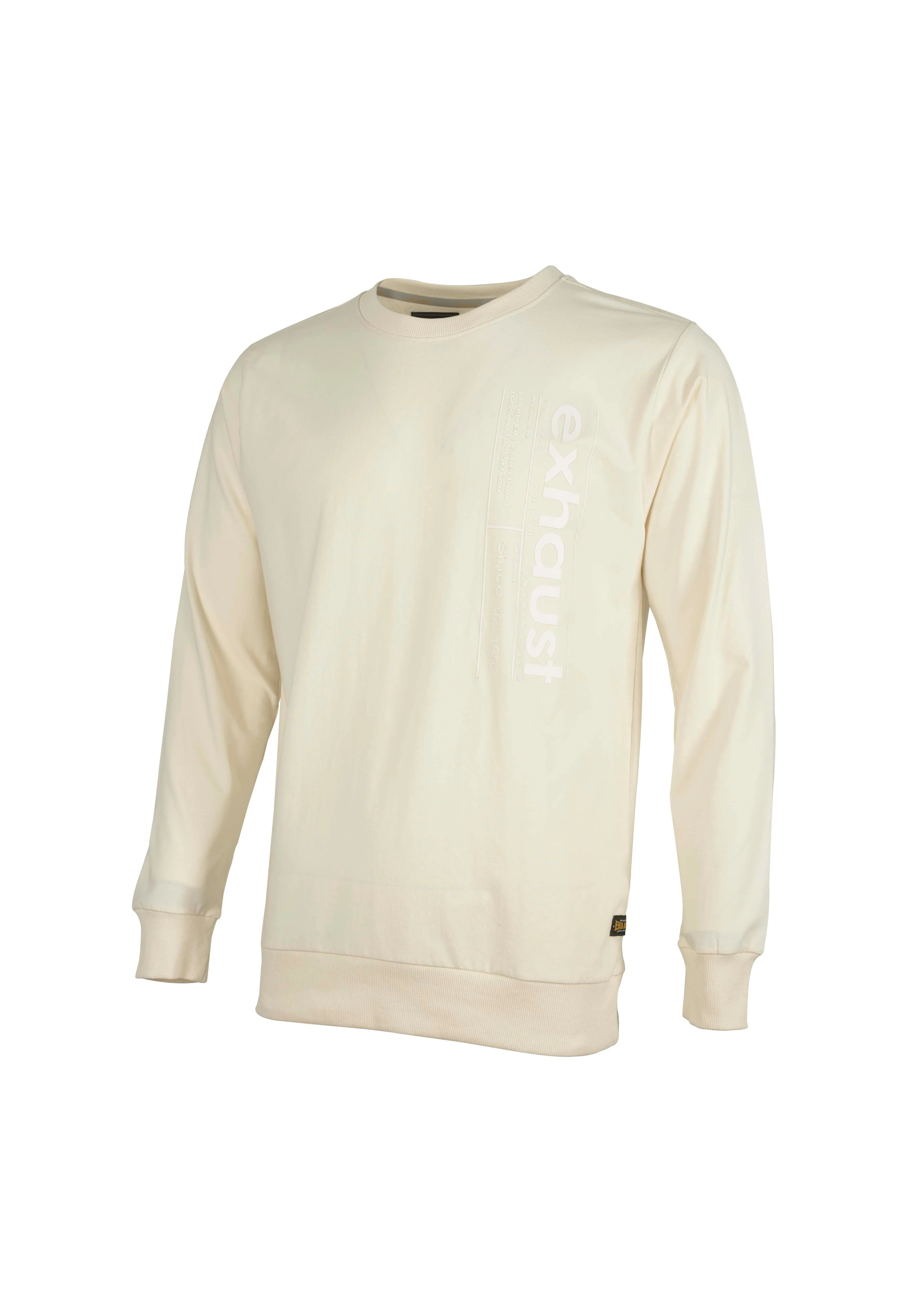 EXHAUST Printed Design Long Sleeve Sweater [Normal Cut] 1396