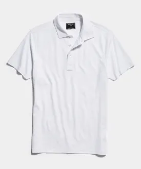 Fine Pique Polo in White