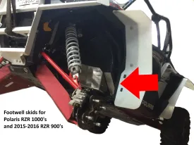 Footwell Skid Plate Set  |  Polaris RZR XP-4 1000