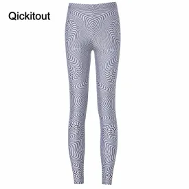 Free shipping New Hot Sexy Women New Pants Womens Trousers Fashion Wavy black lines Pant Capris Cute New Fitness