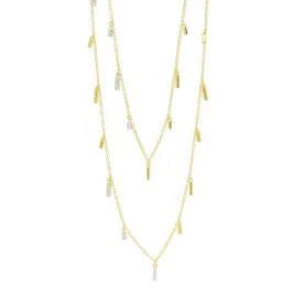 FREIDA ROTHMAN Radiance 60" Droplet Station Necklace