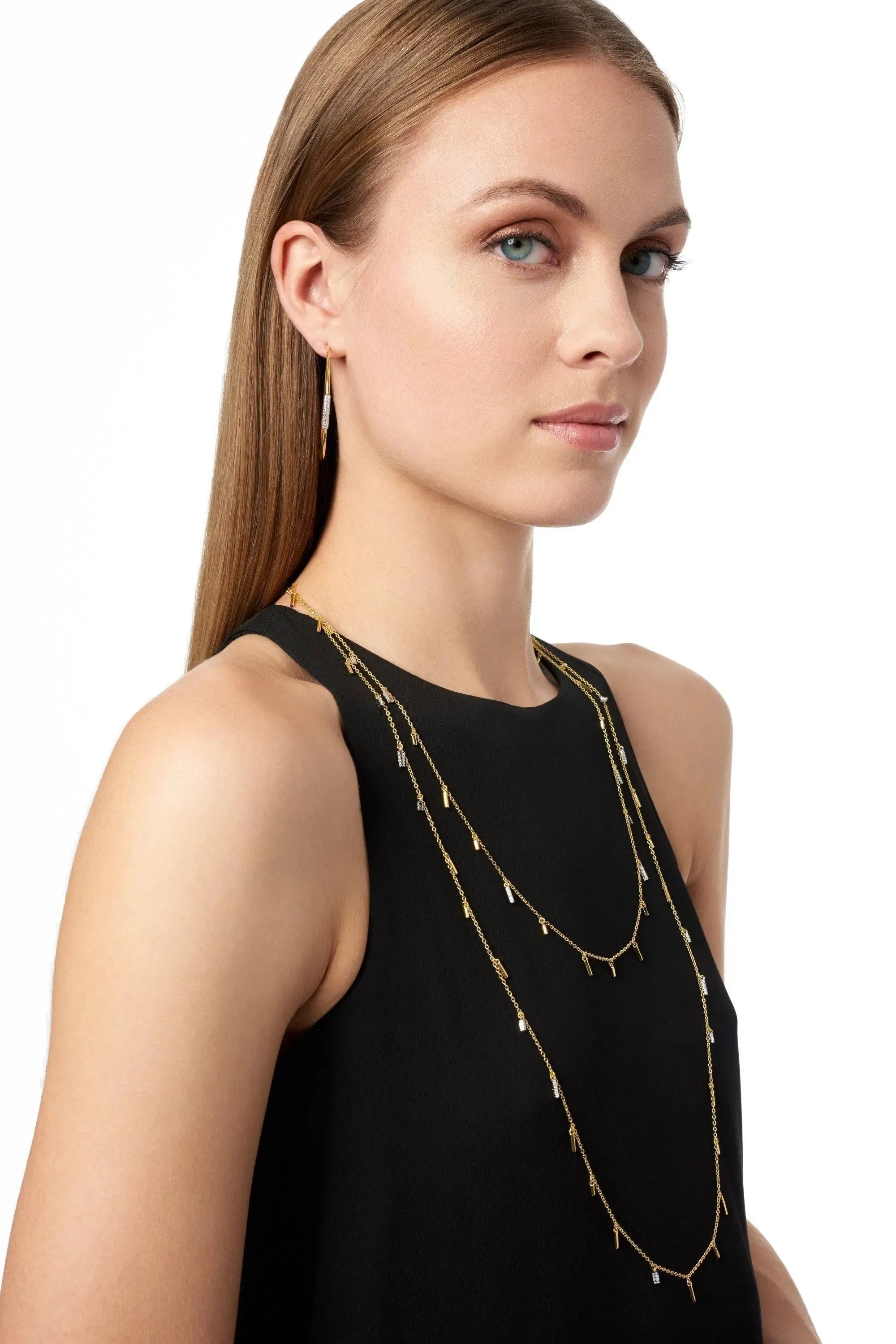 FREIDA ROTHMAN Radiance 60" Droplet Station Necklace