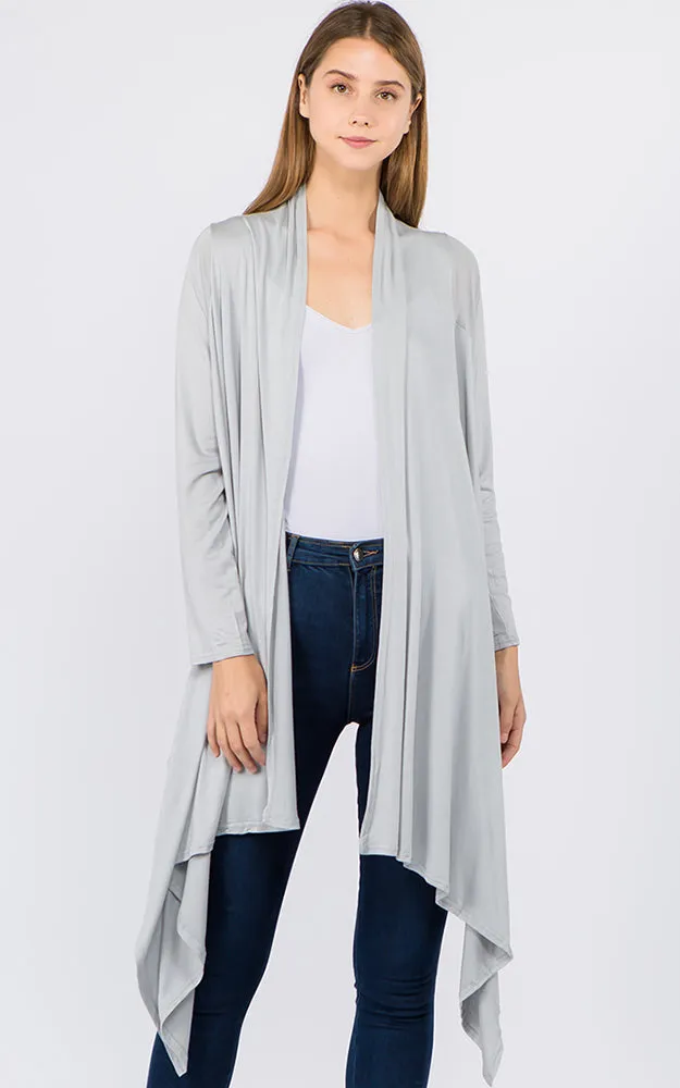 GPW250 Sleeved Long Vest Cardigan