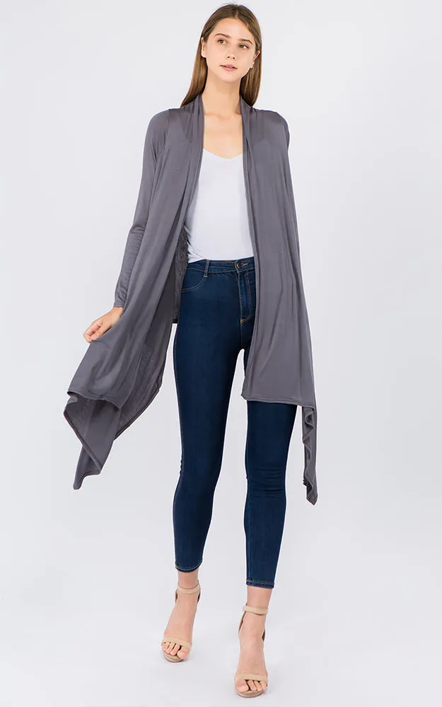 GPW250 Sleeved Long Vest Cardigan
