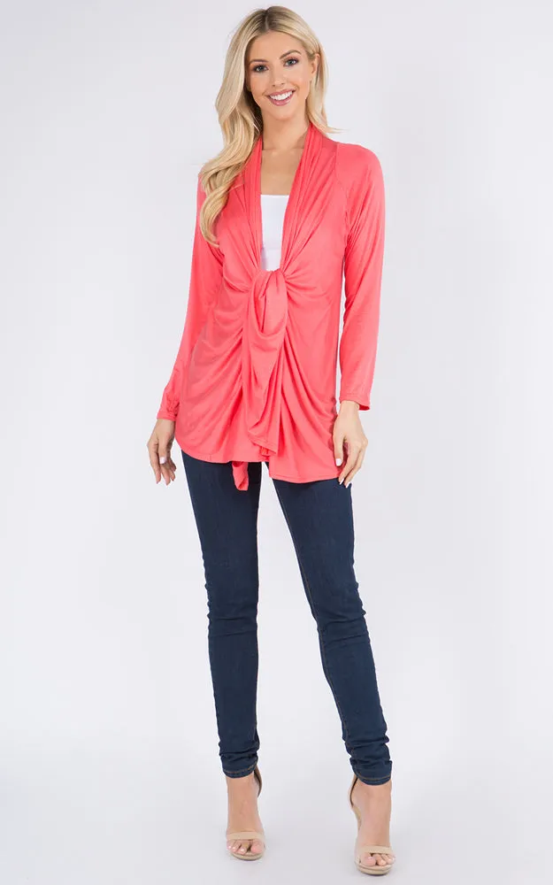 GPW250 Sleeved Long Vest Cardigan
