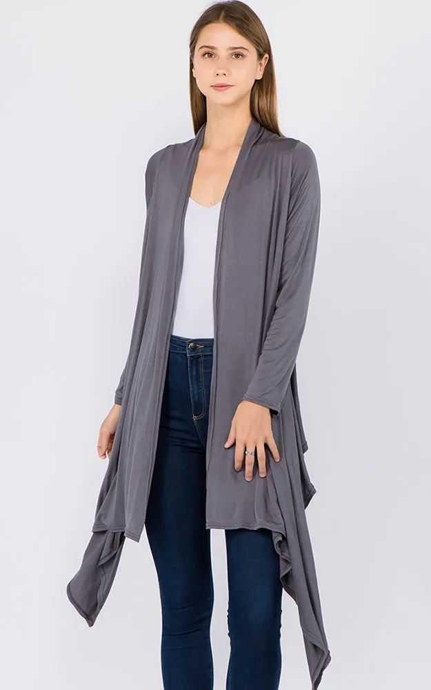 GPW250 Sleeved Long Vest Cardigan
