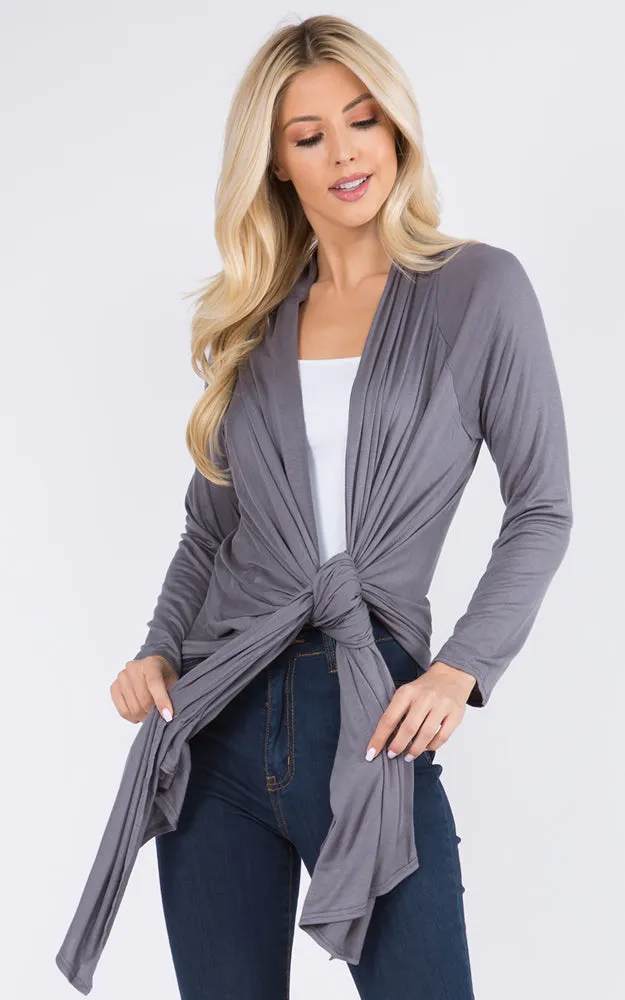 GPW250 Sleeved Long Vest Cardigan