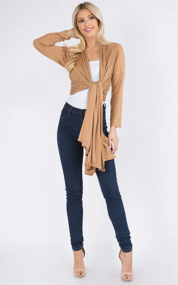 GPW250 Sleeved Long Vest Cardigan