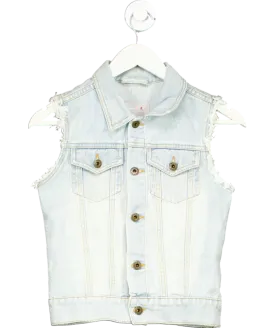 H&M Blue Denim  Button Up waistcoat 13 Years