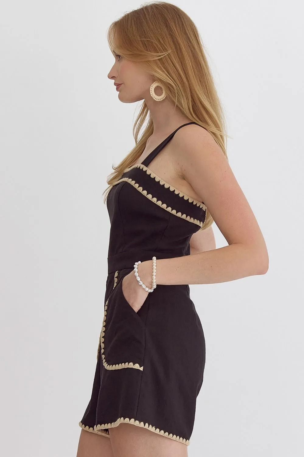 Harlie Ric Rac Romper