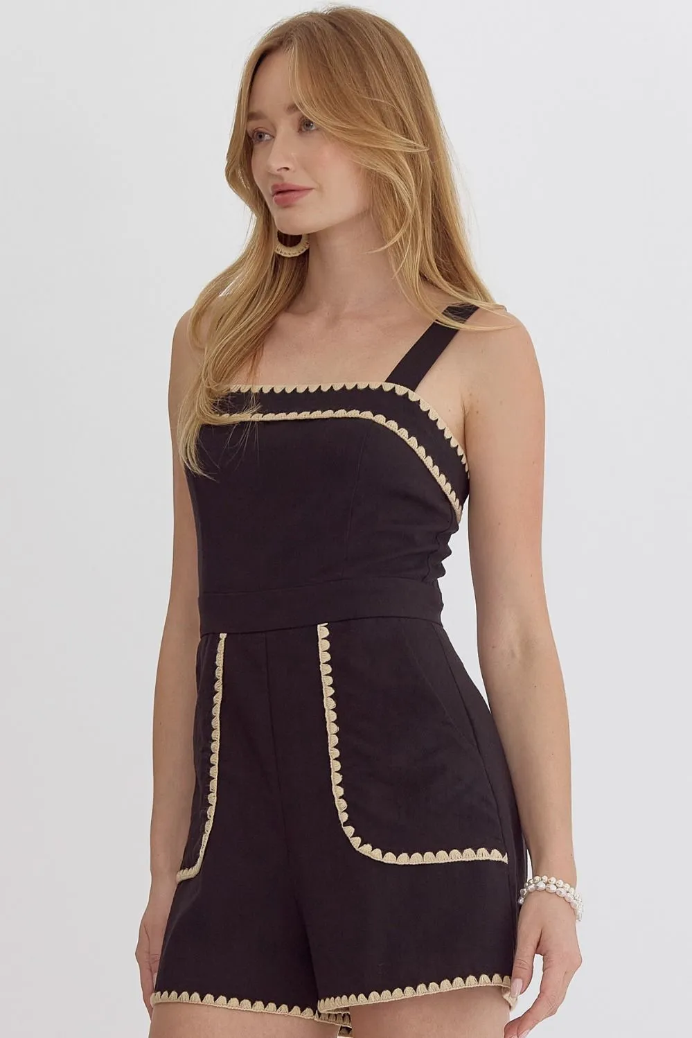 Harlie Ric Rac Romper