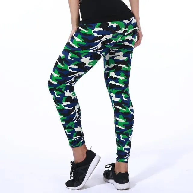 High Elastic Camouflage Leggings