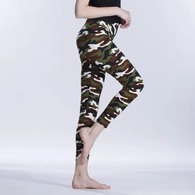 High Elastic Camouflage Leggings