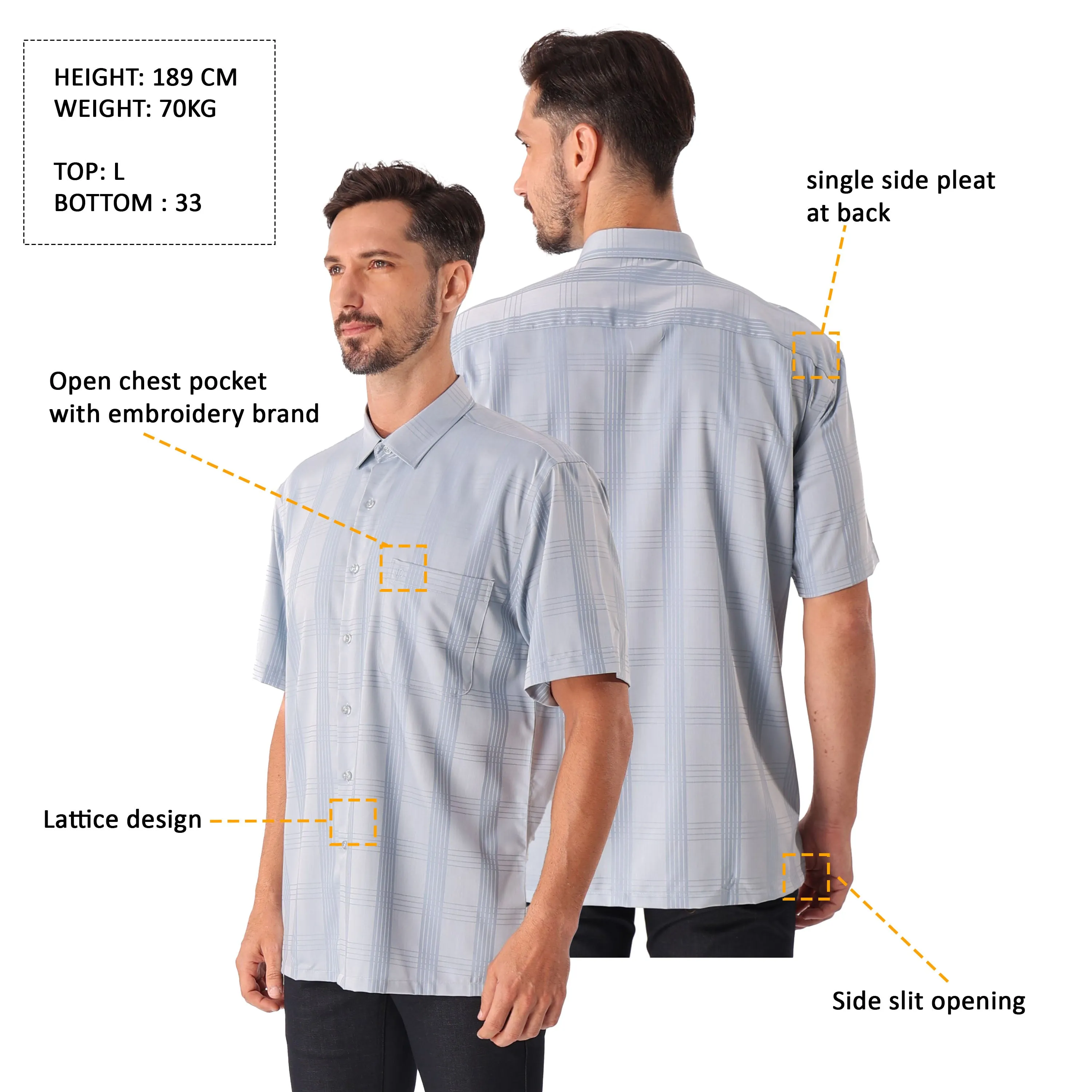 IDEXER SHORT SLEEVE SHIRT [REGULAR FIT] ID0220