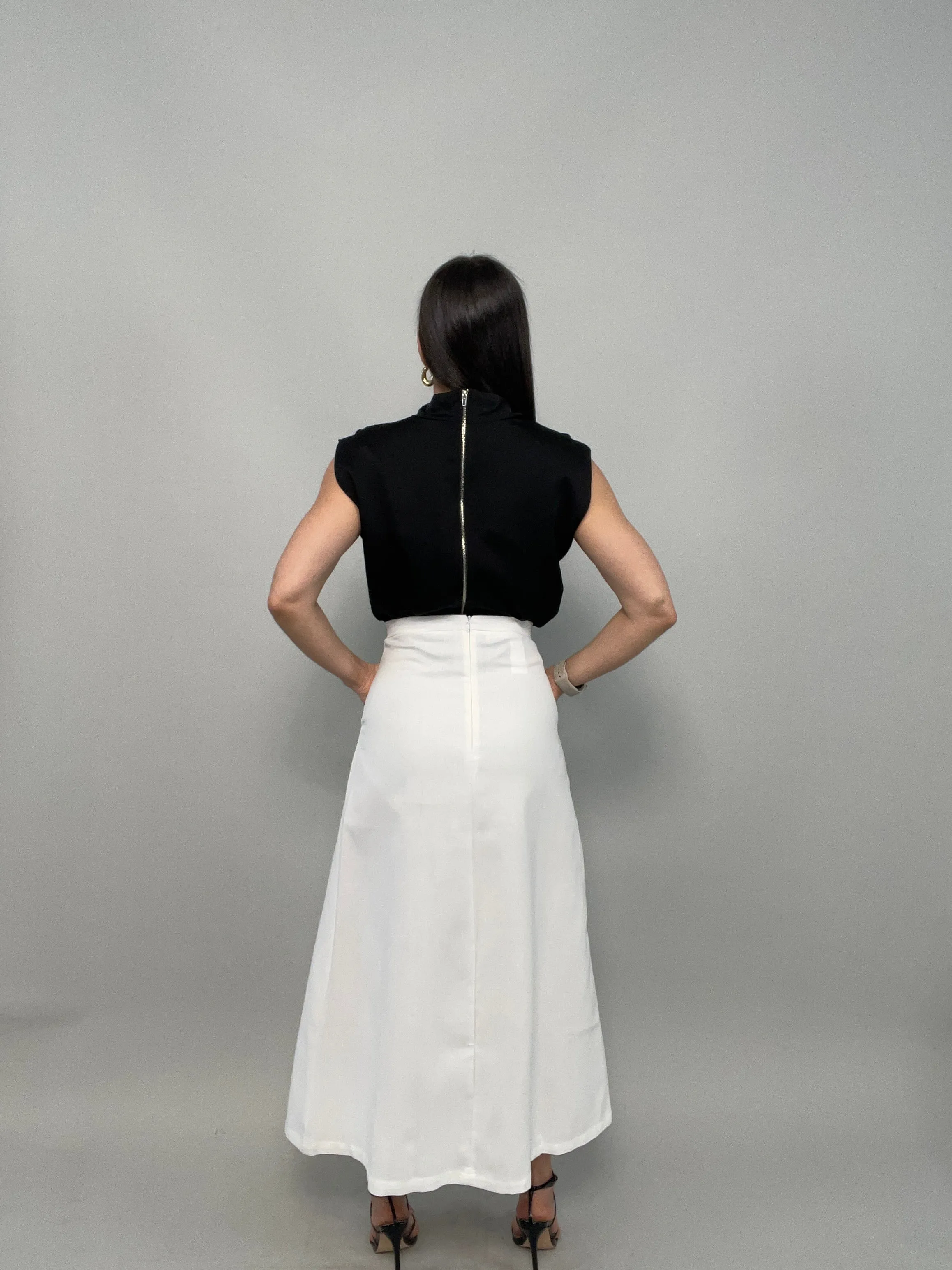 Ilsa Embroidered Midi Skirt