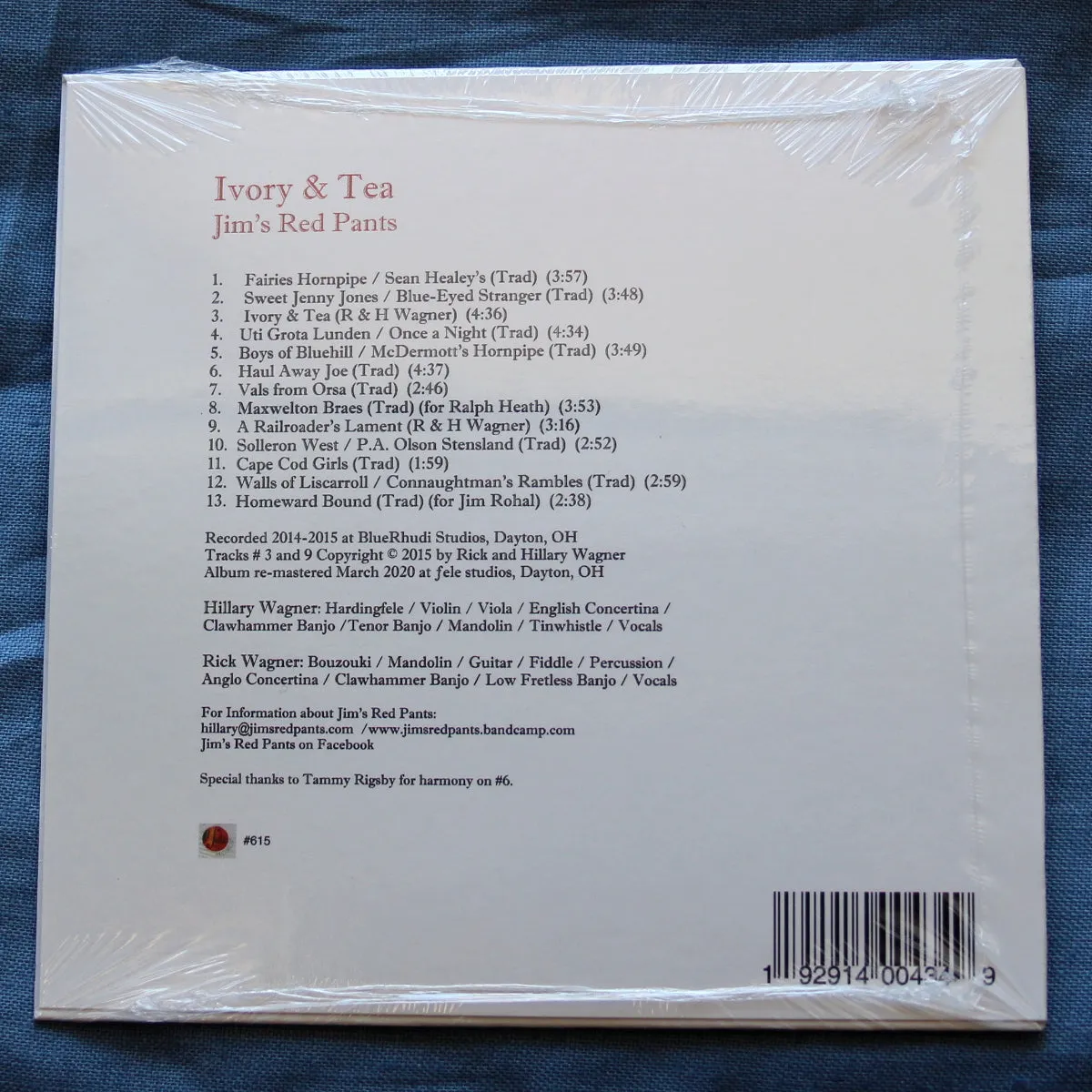 Ivory & Tea Music CD by JRP