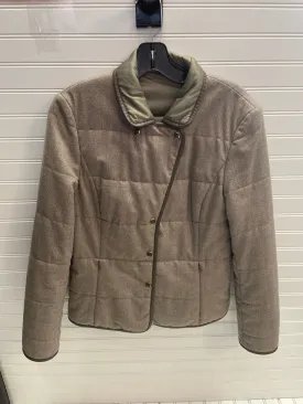 Jacket Designer By Escada In Taupe, Size: S