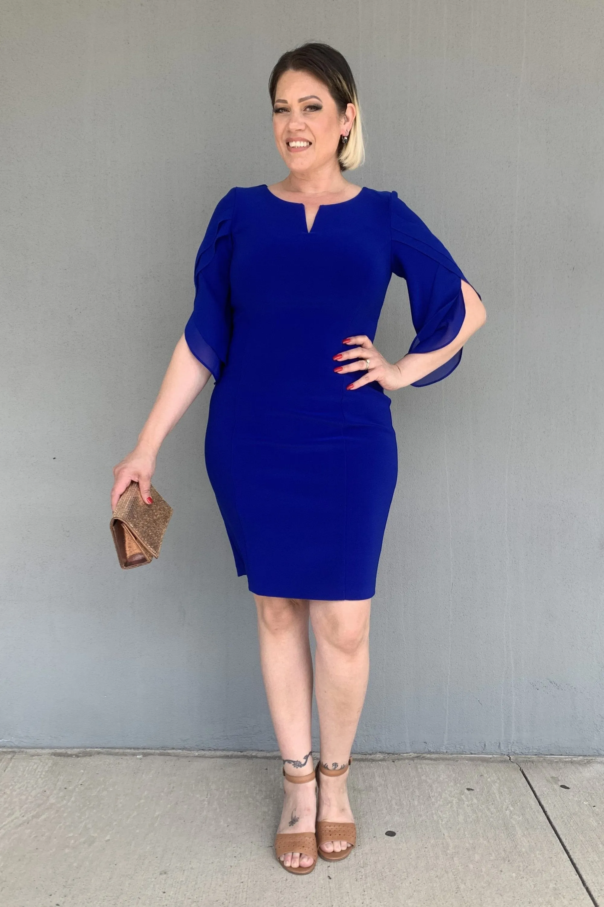 Joseph Ribkoff - 244014 Chiffon Sleeve Dress