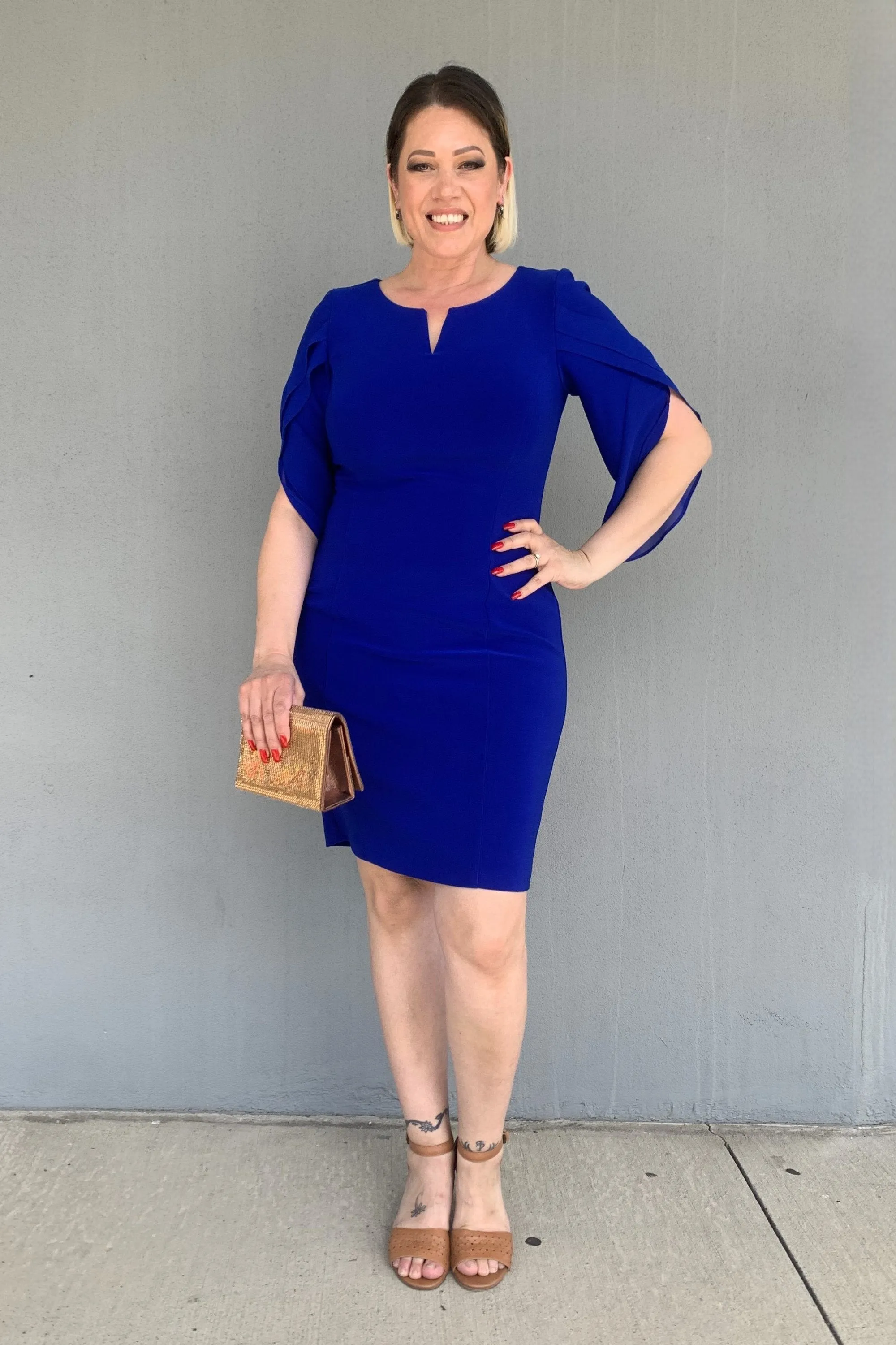 Joseph Ribkoff - 244014 Chiffon Sleeve Dress