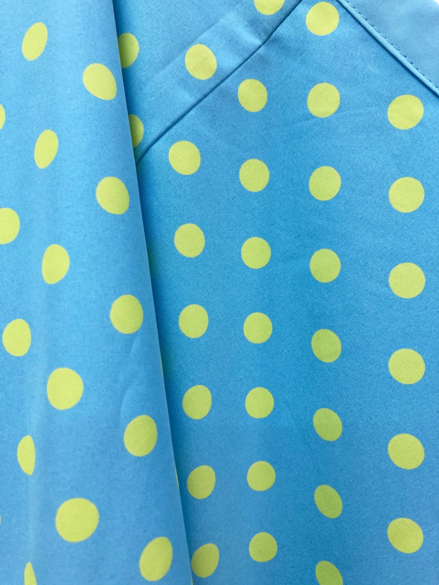 Junya Watanabe Comme des Garcons SS2000 blue poly spotted reversible skirt - M