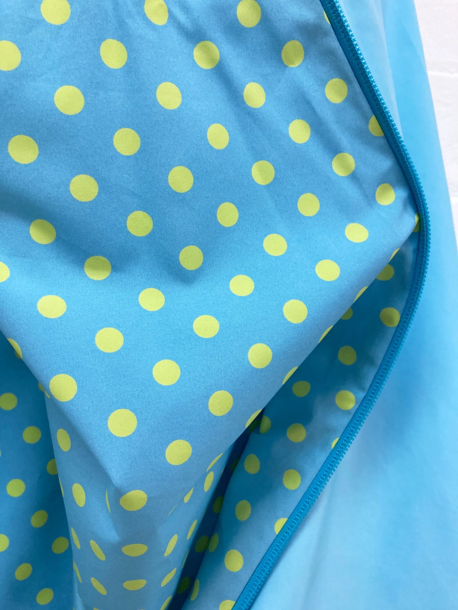 Junya Watanabe Comme des Garcons SS2000 blue poly spotted reversible skirt - M