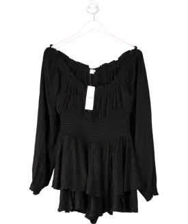kimchi blue Black Rosie Romper UK L
