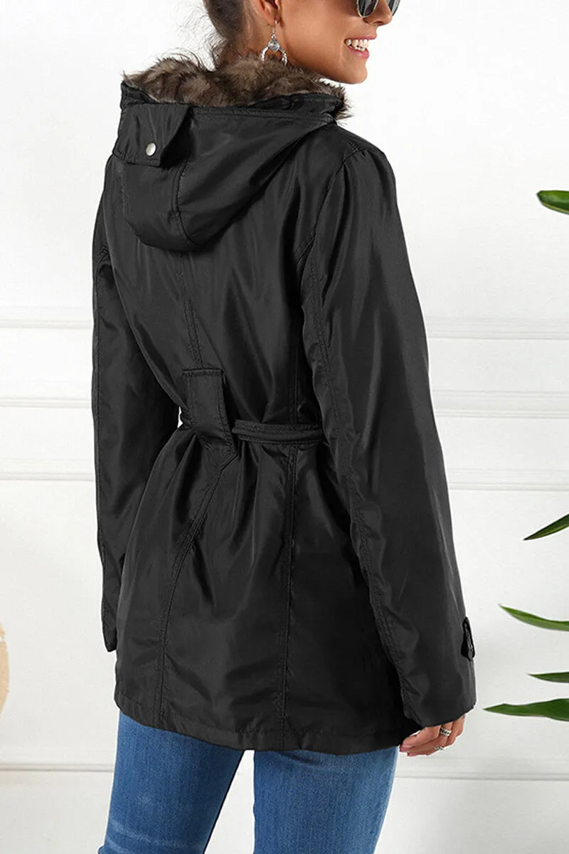Lined Parka Jacket with Hood