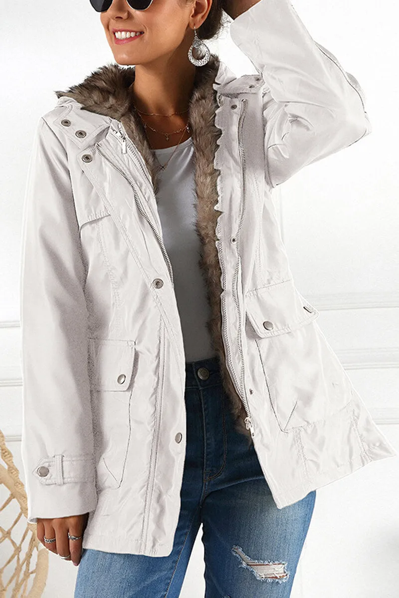 Lined Parka Jacket with Hood