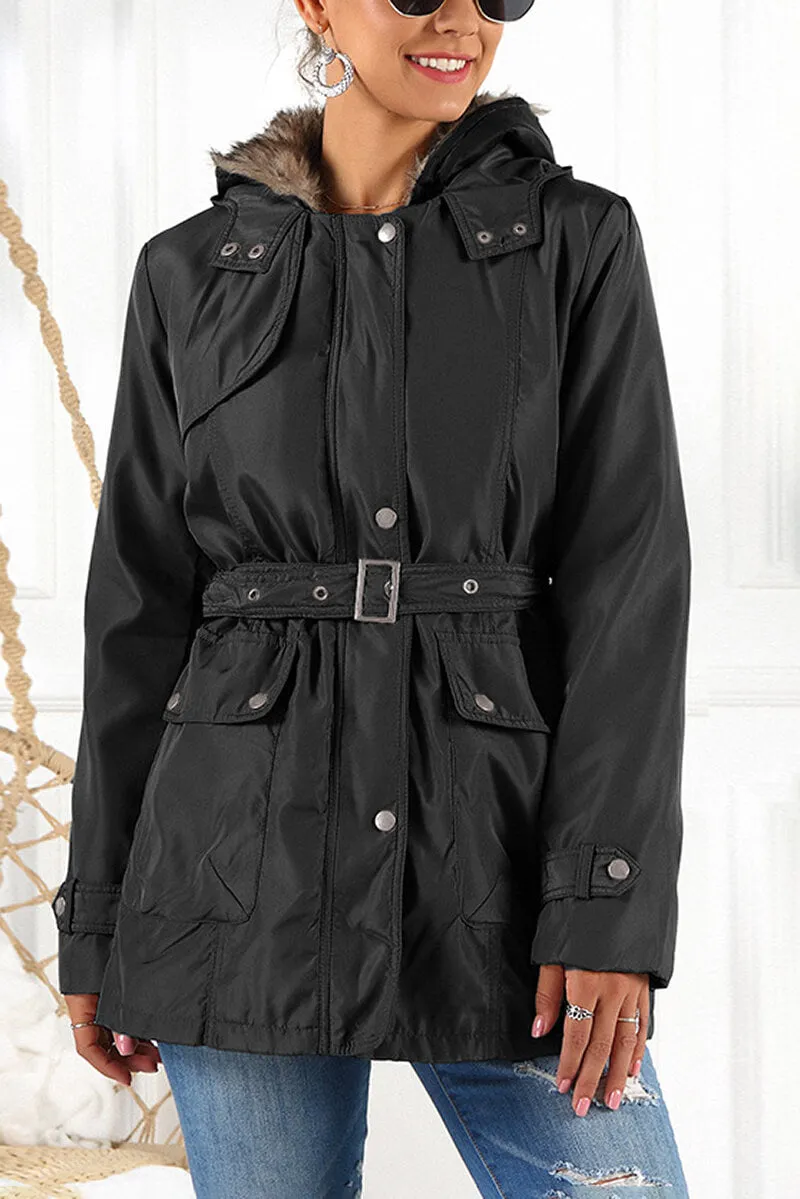 Lined Parka Jacket with Hood