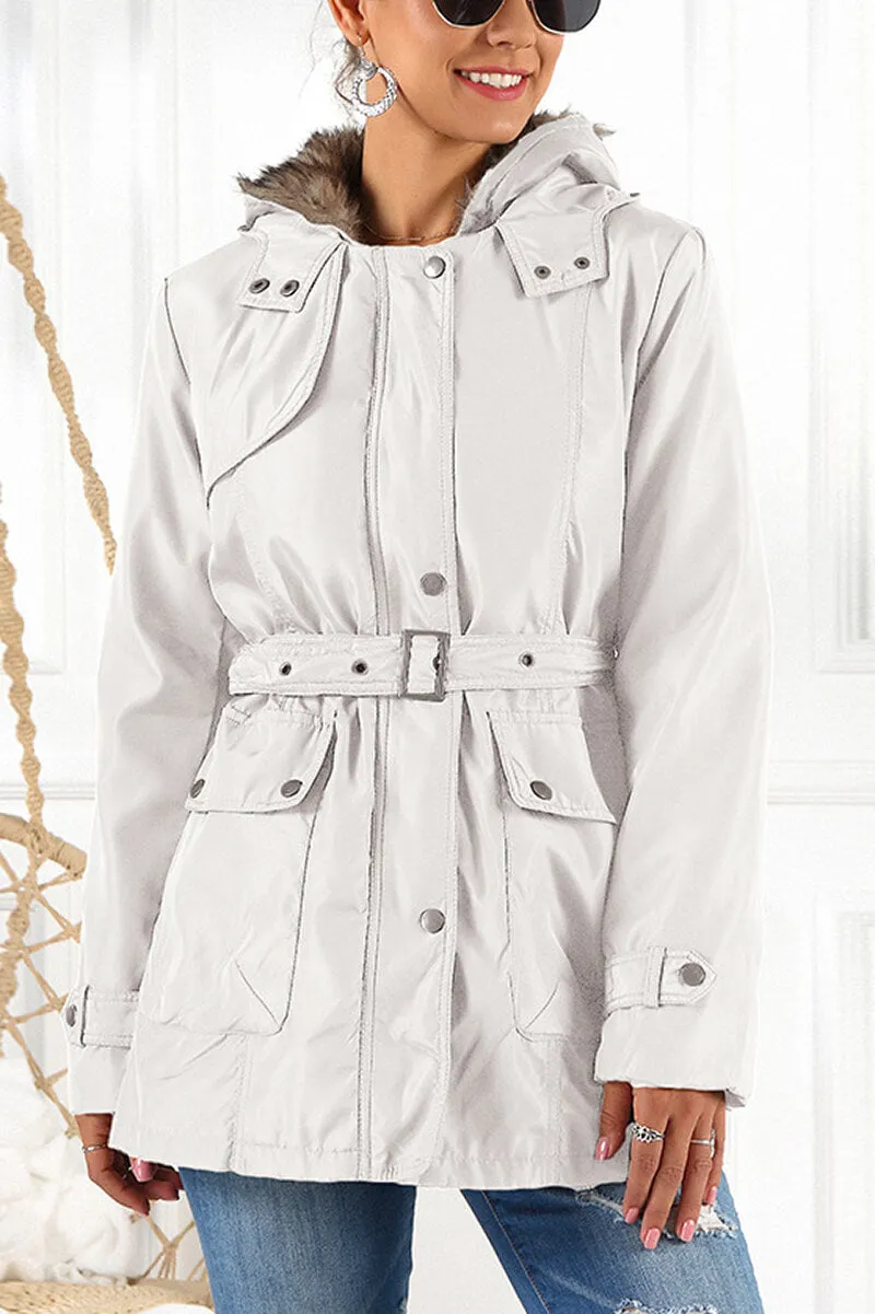 Lined Parka Jacket with Hood