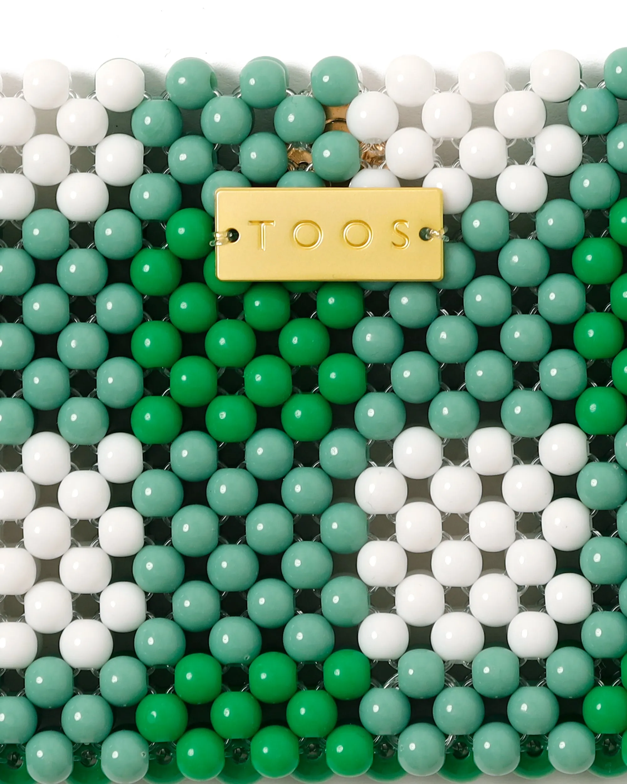 <b>TOOS</b><br>card case (green checked)