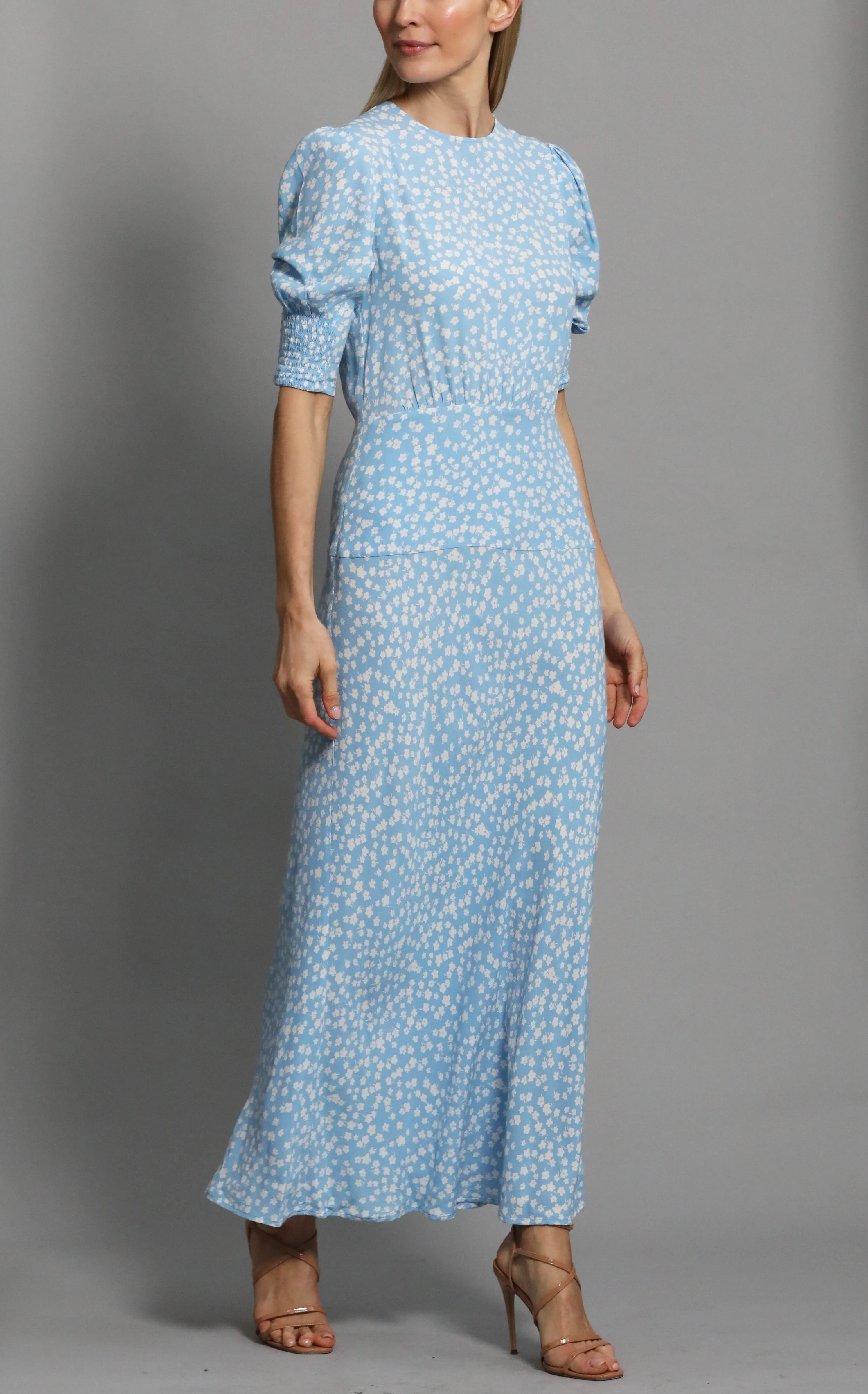 Lucile Blue Tea Dress