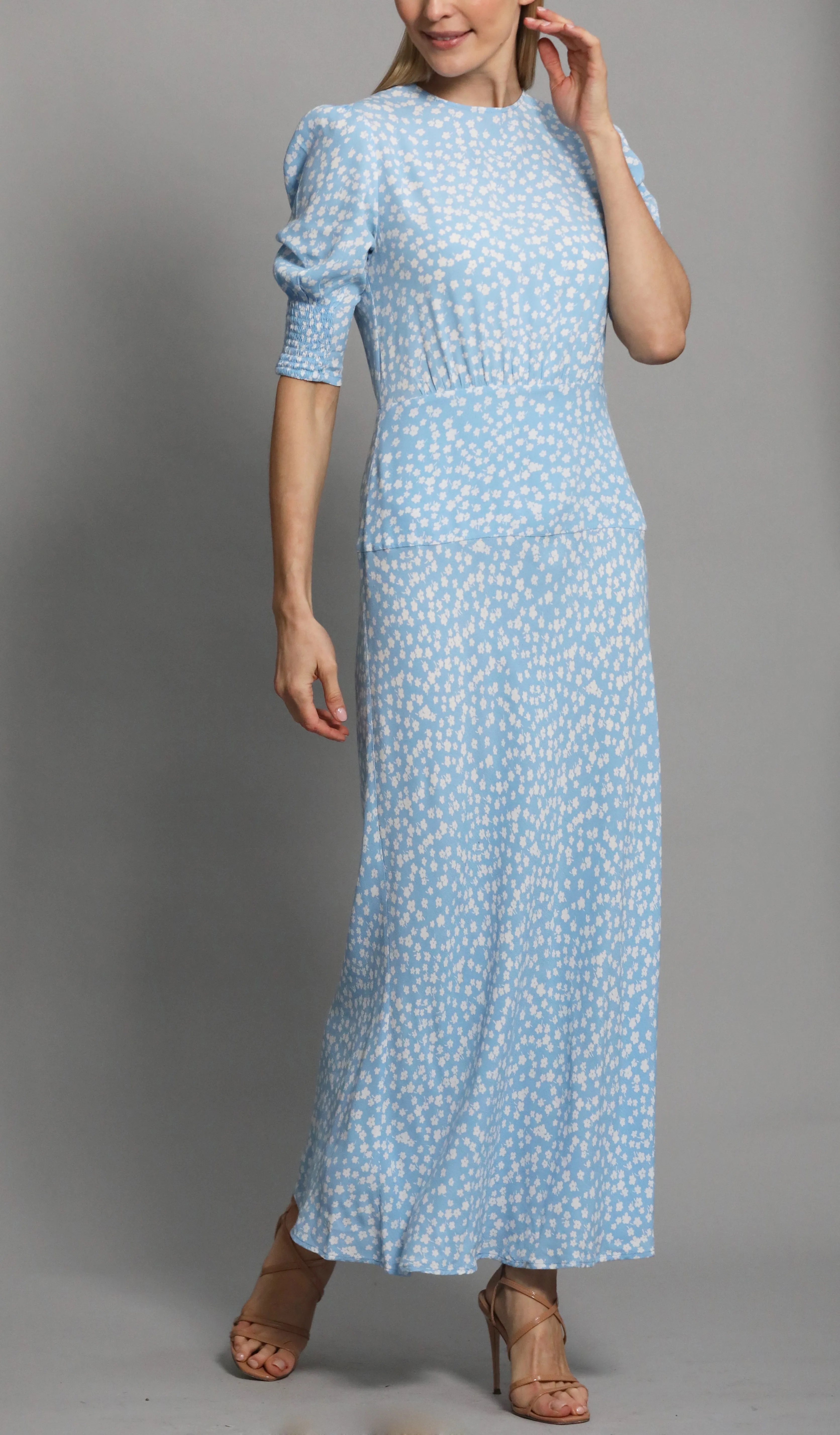 Lucile Blue Tea Dress