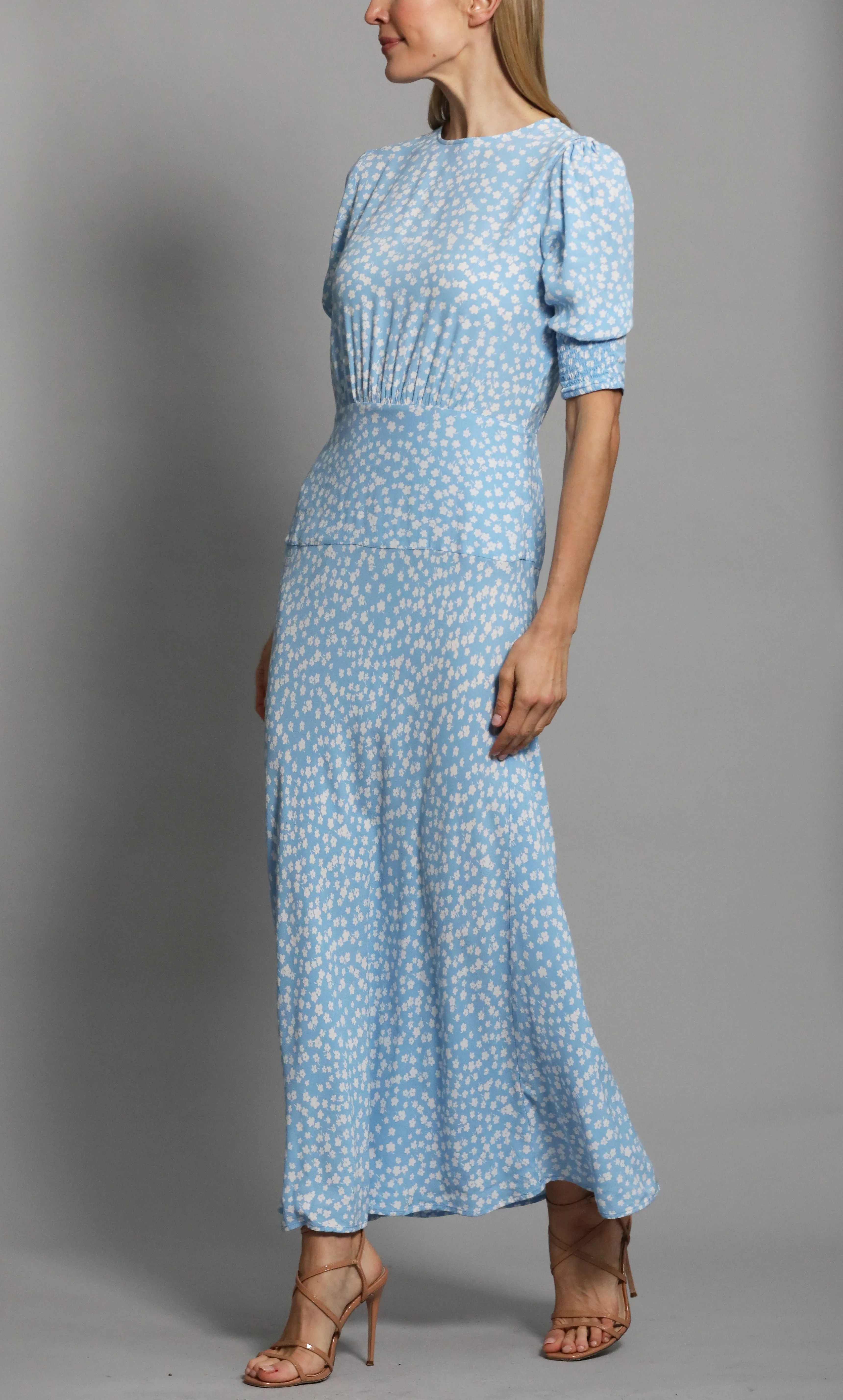 Lucile Blue Tea Dress